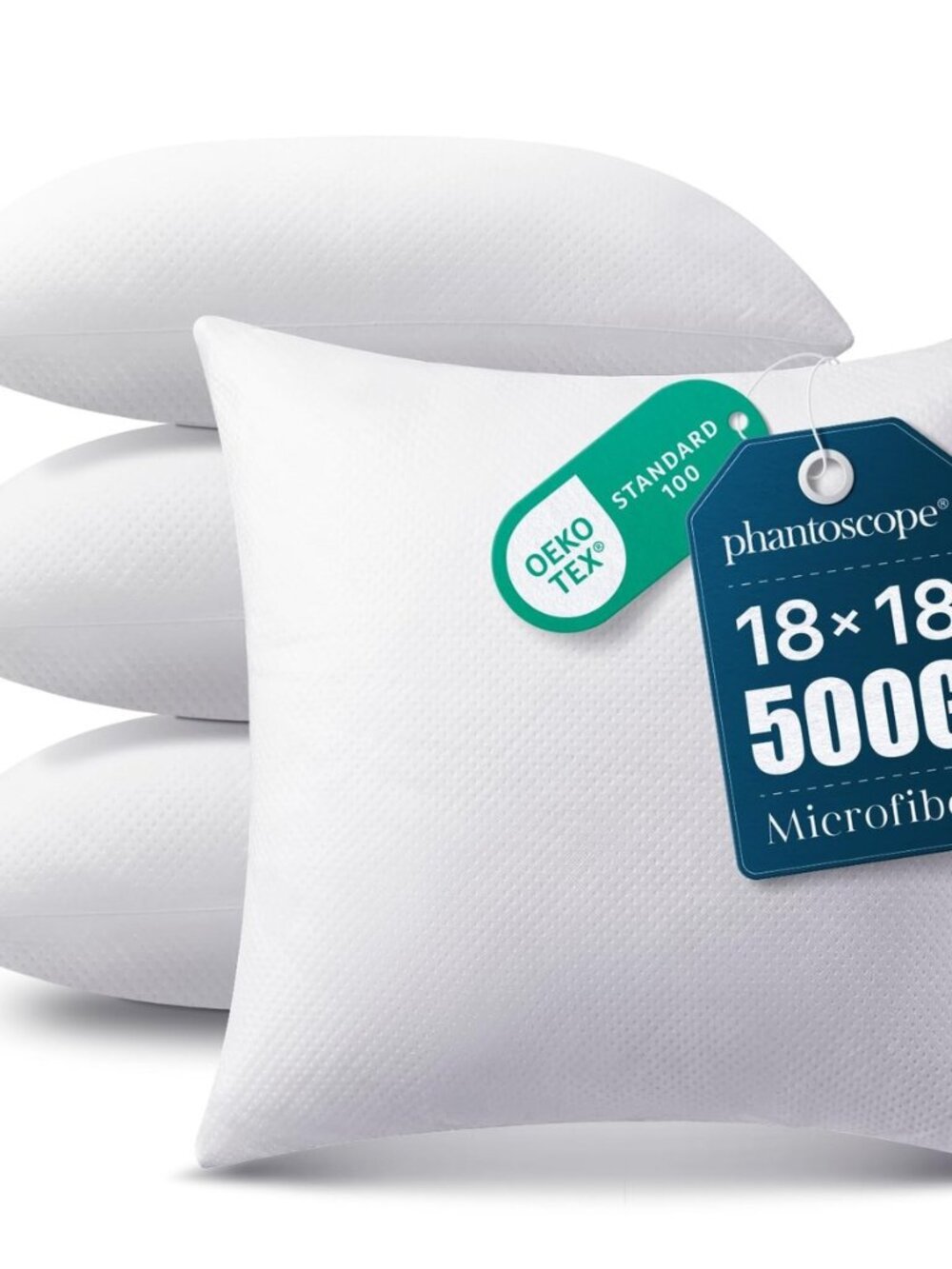 18x18 Pillow Inserts, Throw Pillow Inserts for Couch, Pack of 4